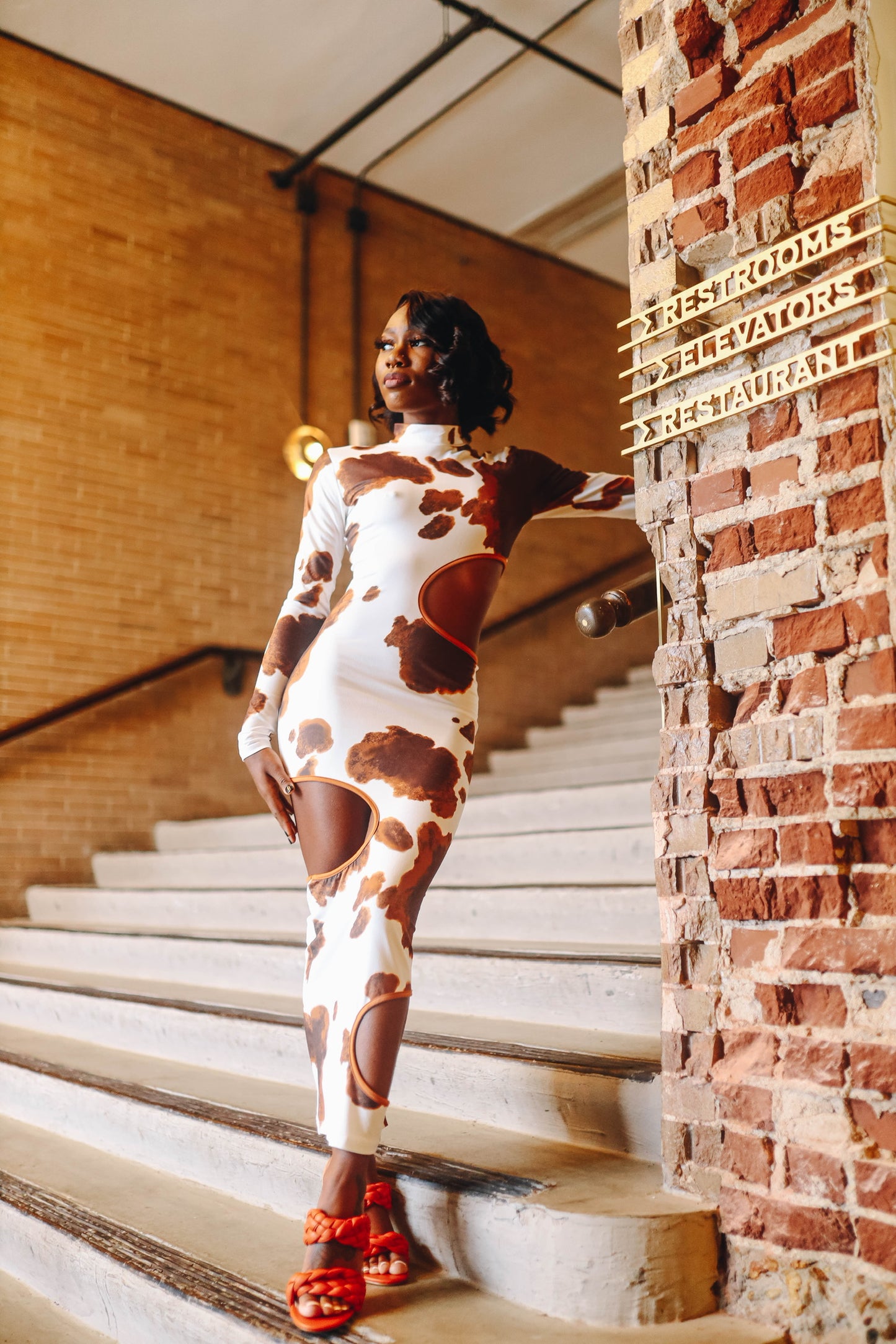 Old Town Road | Cow Print Dress