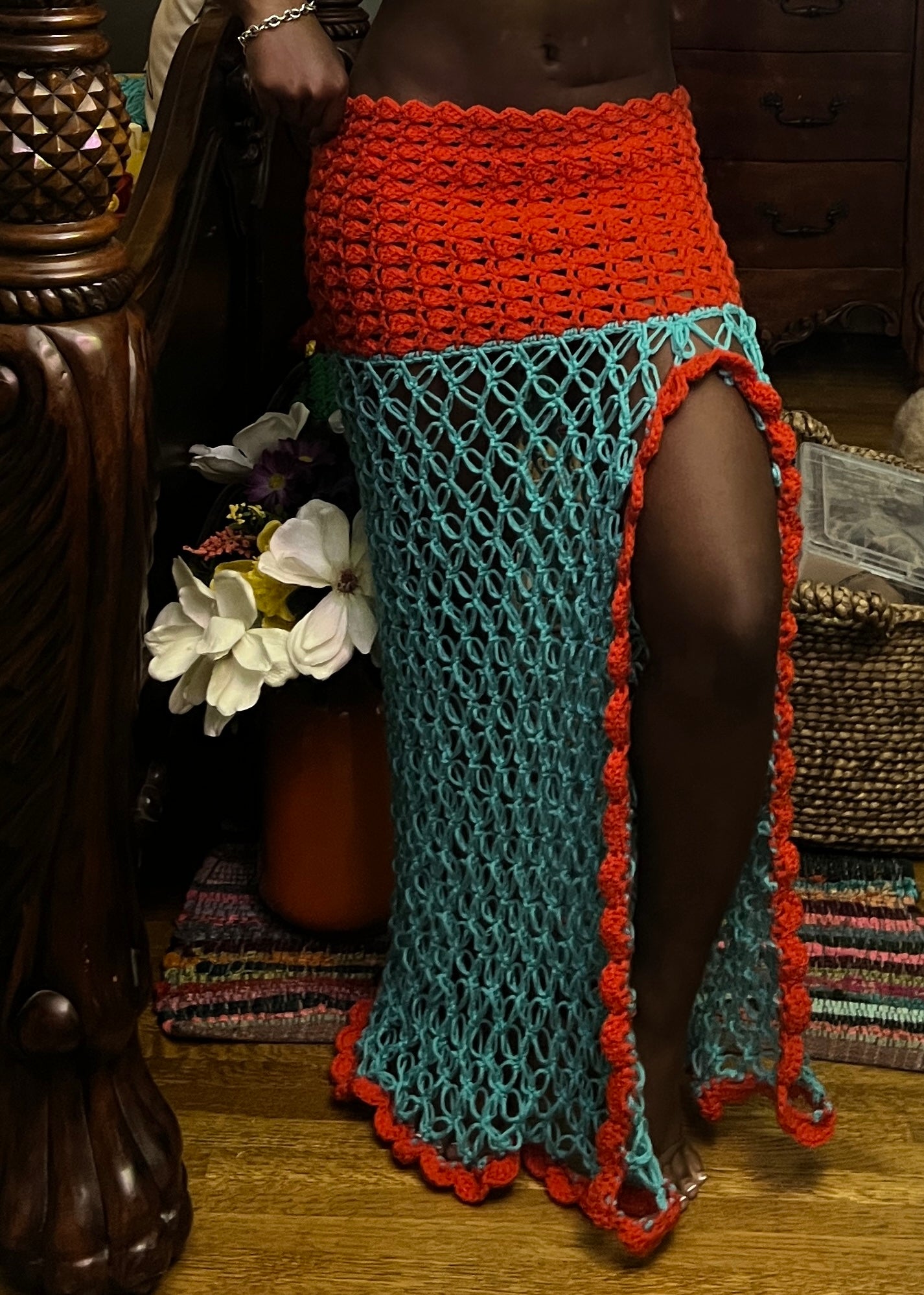 Tangy Temptation Maxi Skirt